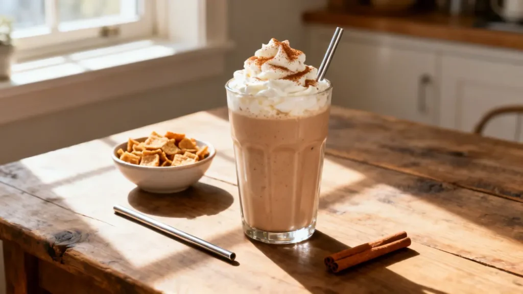 cinnamon toast crunch greek frappe