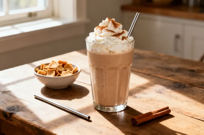 Cinnamon Toast Crunch Greek frappe