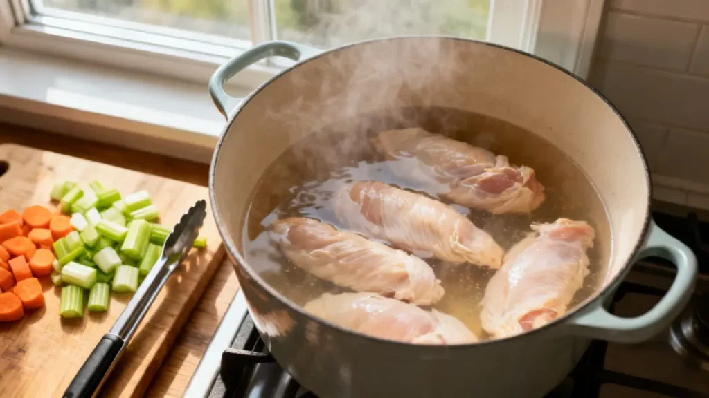 how to boil chicken tenderloins to shred