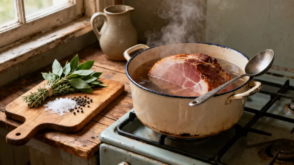 how to boil country ham