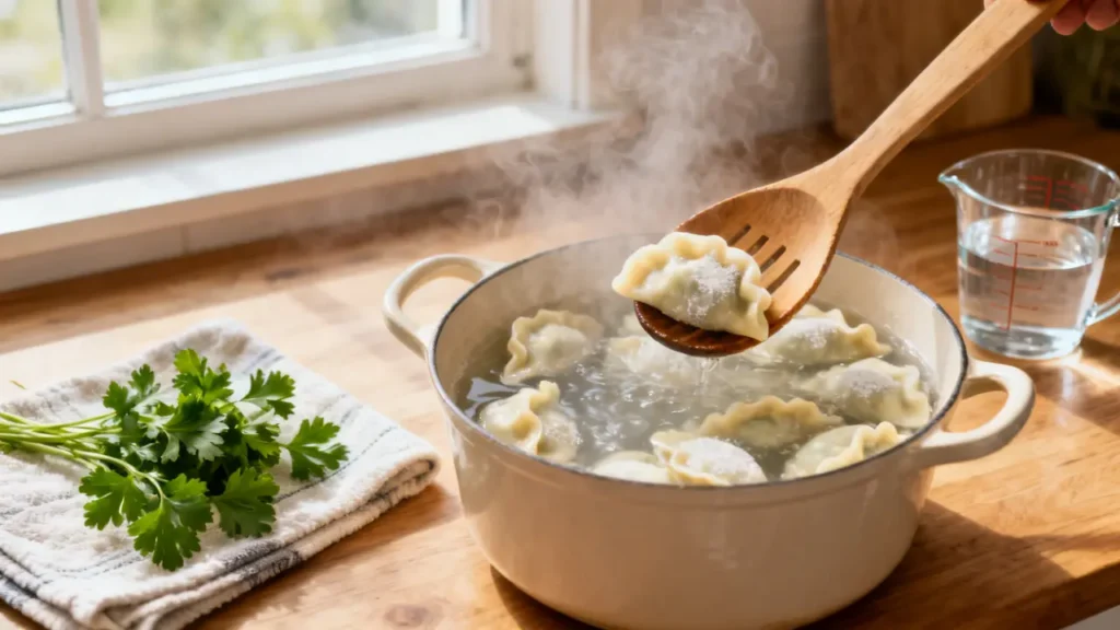 how to boil frozen pierogies