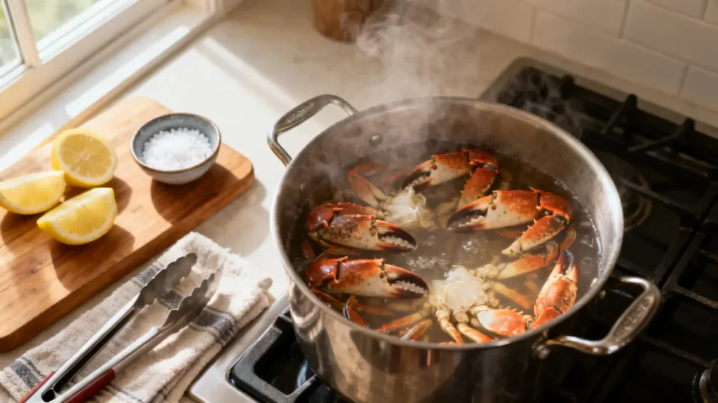 how to boil stone crab