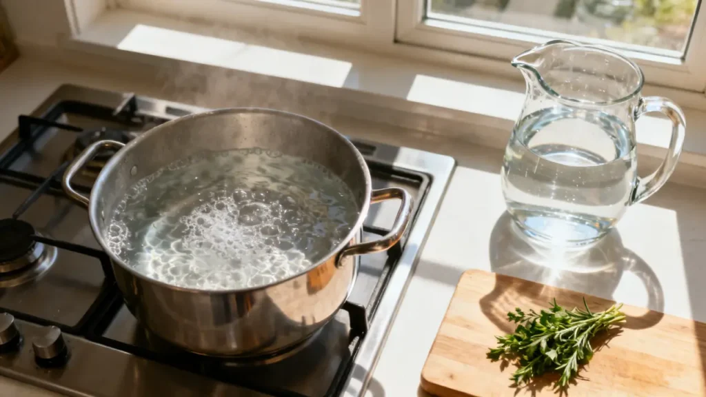 how to boil water to remove chlorine