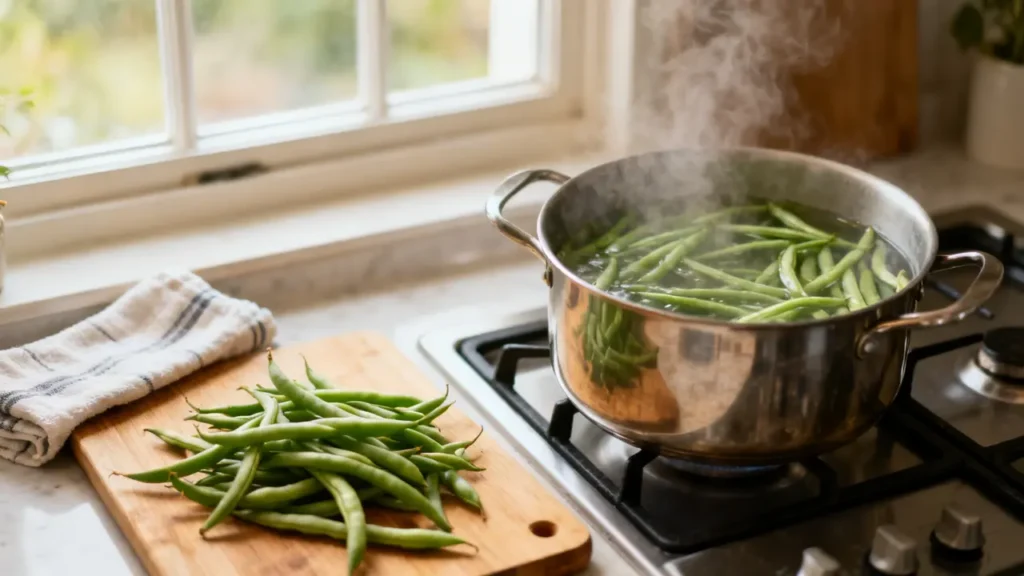 how to boil wax beans