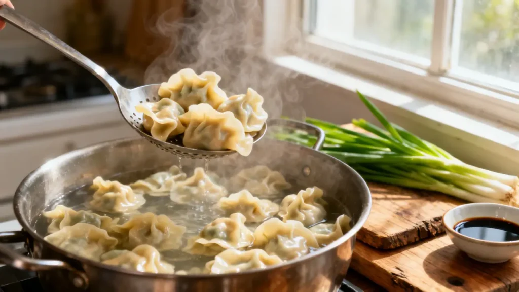 how to boil wontons