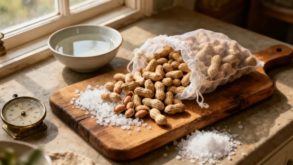 how to freeze boiled peanuts