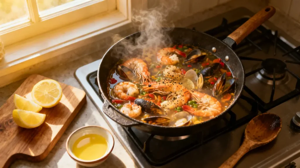 how to heat up leftover seafood boil