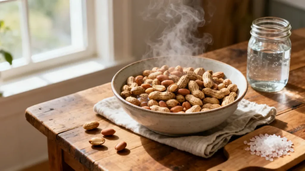 how to keep boiled peanuts