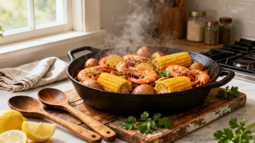 how to make a seafood boil in the oven