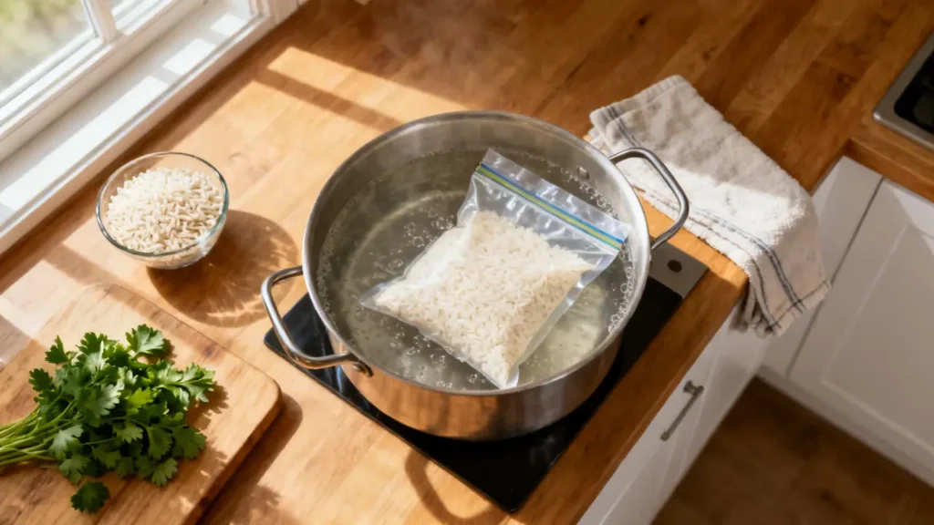 how to make boil in bag rice