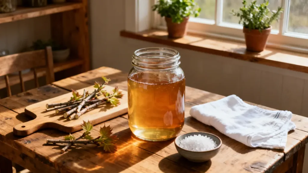 how to store maple sap before boiling